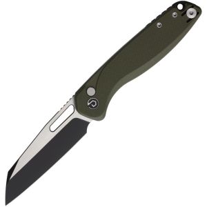 Defcon - Warhawk Button Lock OD Micarta