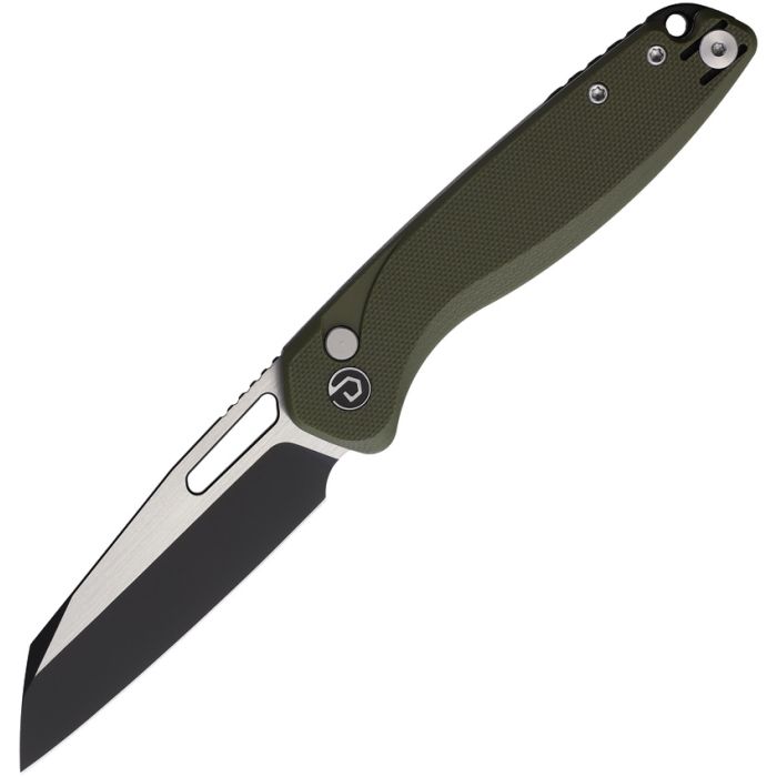 Defcon - Warhawk Button Lock OD Micarta