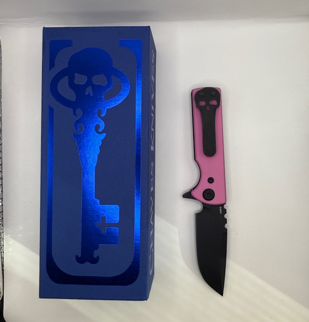 Chaves - T.A.K. Linerlock PVD Blk DP Pink G-10 Scales - Image 2