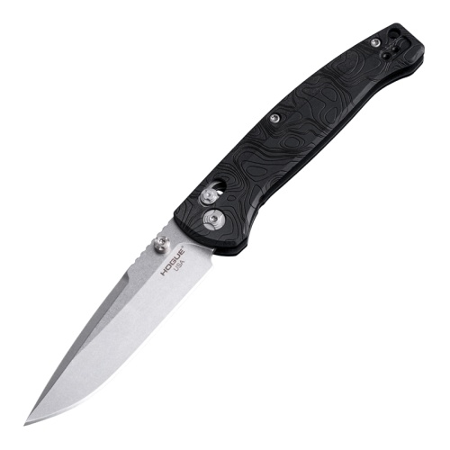 Hogue - Mysto Manual Folder (Metal) - Stone Tumbled Black Diamond Richlite Frame