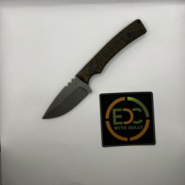 Townsend Knife Co. - FDE - 52100 - Fixed Blade with Leather Sheath