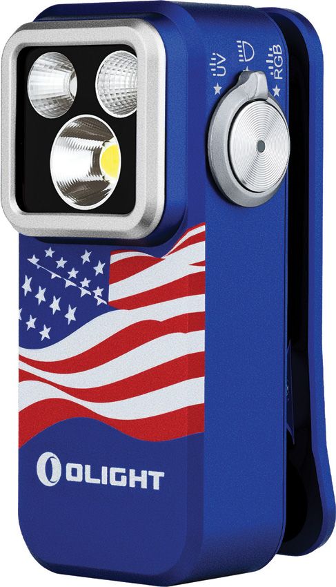 Olight - Oclip Pro Clip Light USA Flag