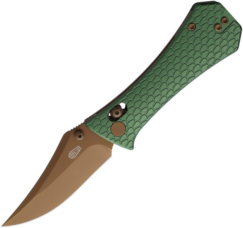 Auxiliary Manufacturing - Pocket Bowie Crossbar Lock Green