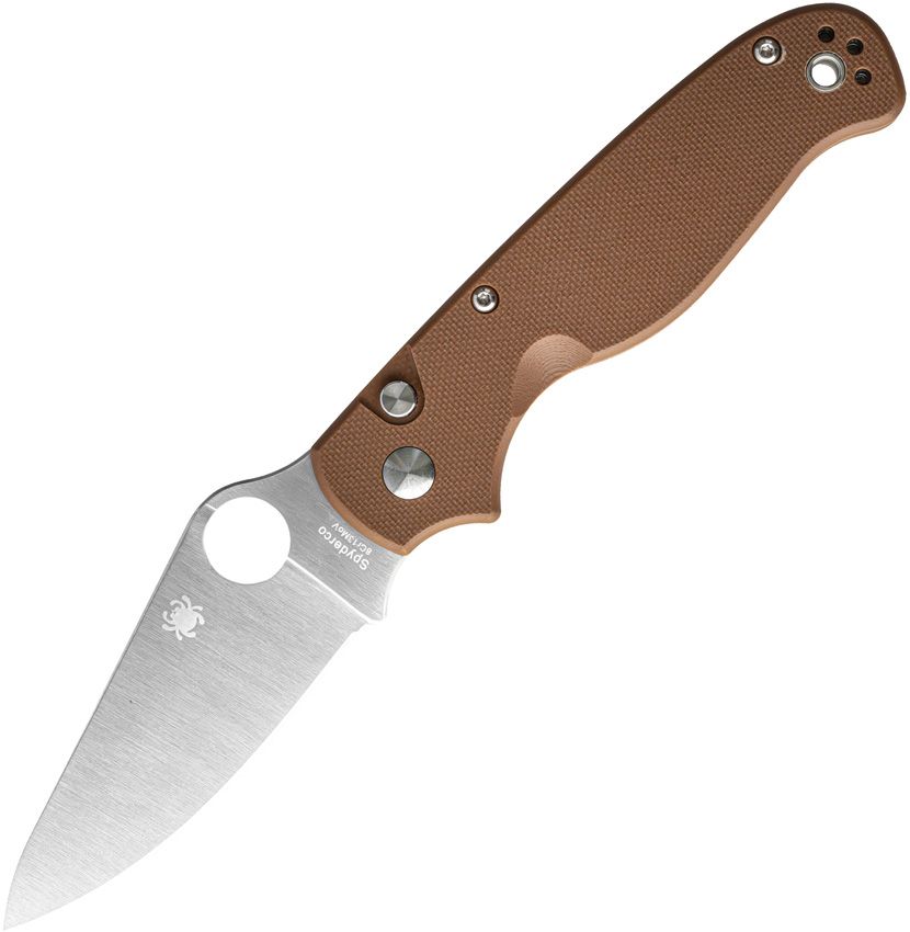 Spyderco - ButtonUp Button Lock BRN G10