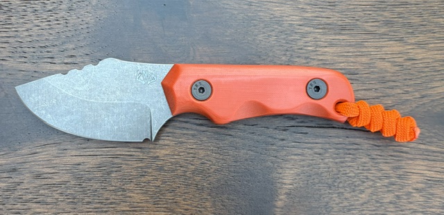 NinePointKnives - BobKit - Orange Micarta