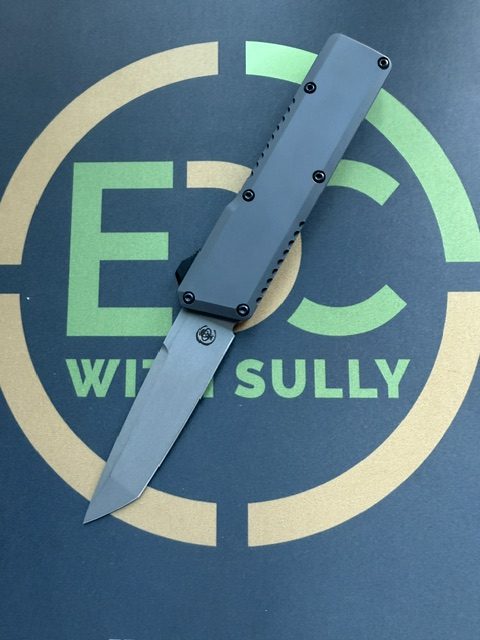 Chaves Dissident Tanto Knife Flat Black Aluminum (3.7" Stonewash) - Image 2