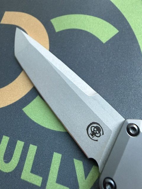 Chaves Dissident Tanto Knife Flat Black Aluminum (3.7" Stonewash) - Image 4
