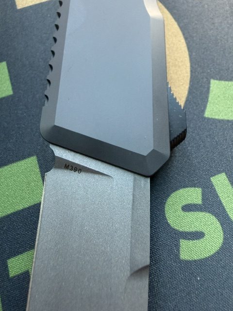Chaves Dissident Tanto Knife Flat Black Aluminum (3.7" Stonewash) - Image 5